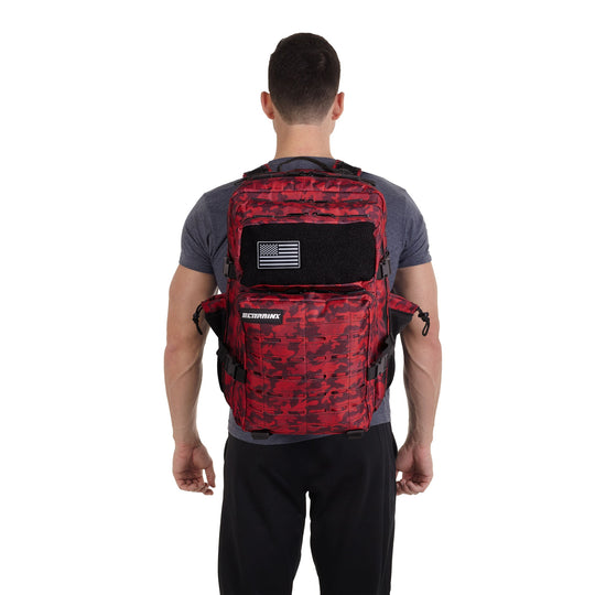 Mochila Táctica V2 All in 45L Rojo Camuflaje - Elitex Training