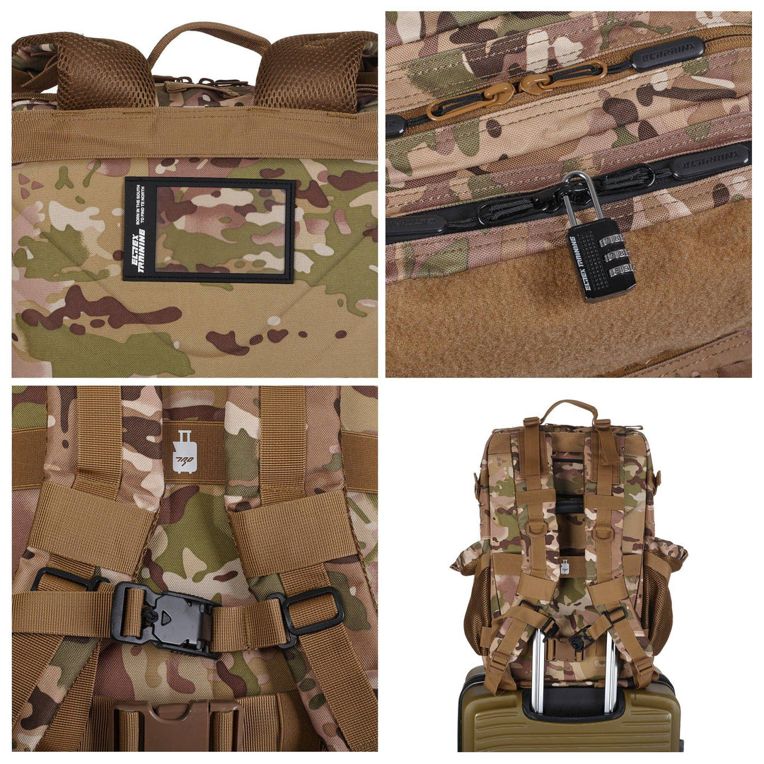 Mochila Táctica V2 45L All In Camuflaje Militar - Elitex Training