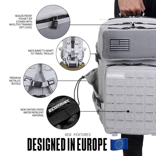 Mochila Táctica V2 45L All In Silver - Elitex Training