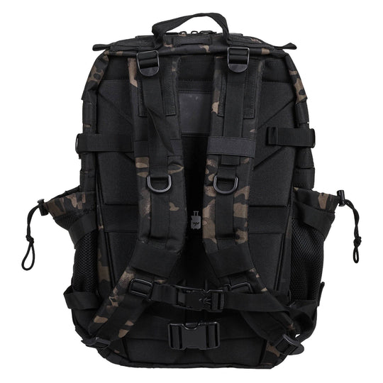 Mochila Táctica V2 45L All In Negro Camuflaje - Elitex Training