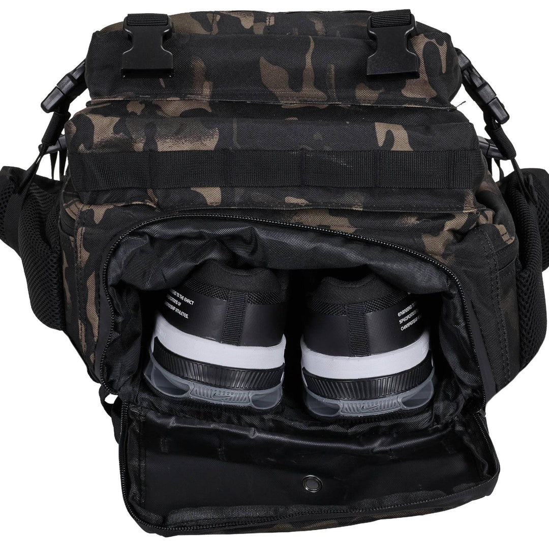 Mochila Táctica V2 45L All In Negro Camuflaje - Elitex Training