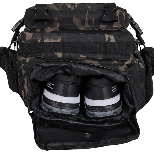 Mochila Táctica V2 45L All In Negro Camuflaje - Elitex Training