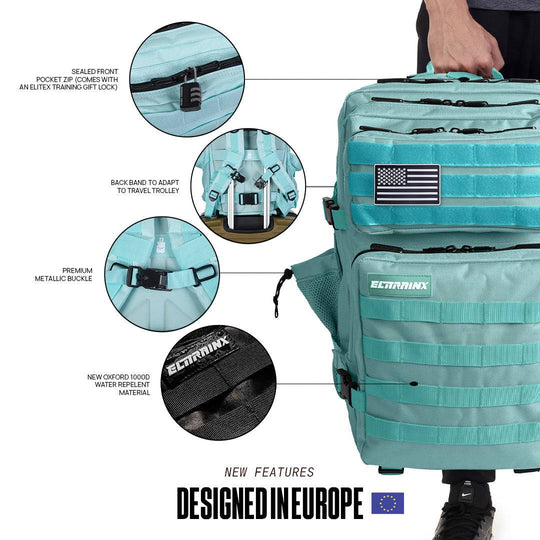 Mochila Táctica V1 45L All In Mint Green - Elitex Training