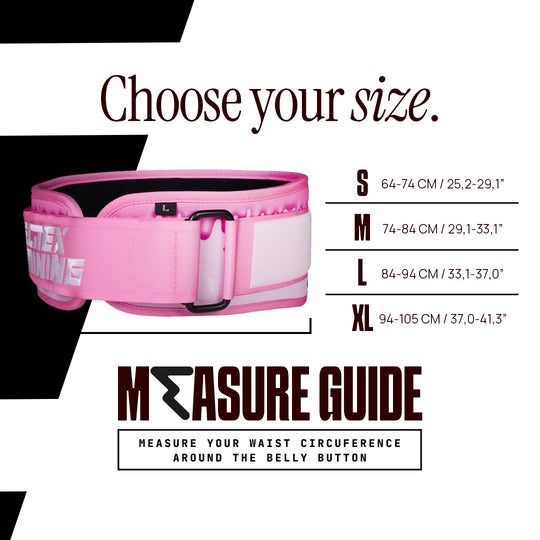 Cinturón Lumbar Pink Glazed - Elitex Training