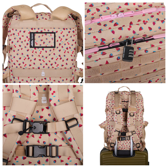 Mochila Táctica V1 45L All in Strawberry - Elitex Training