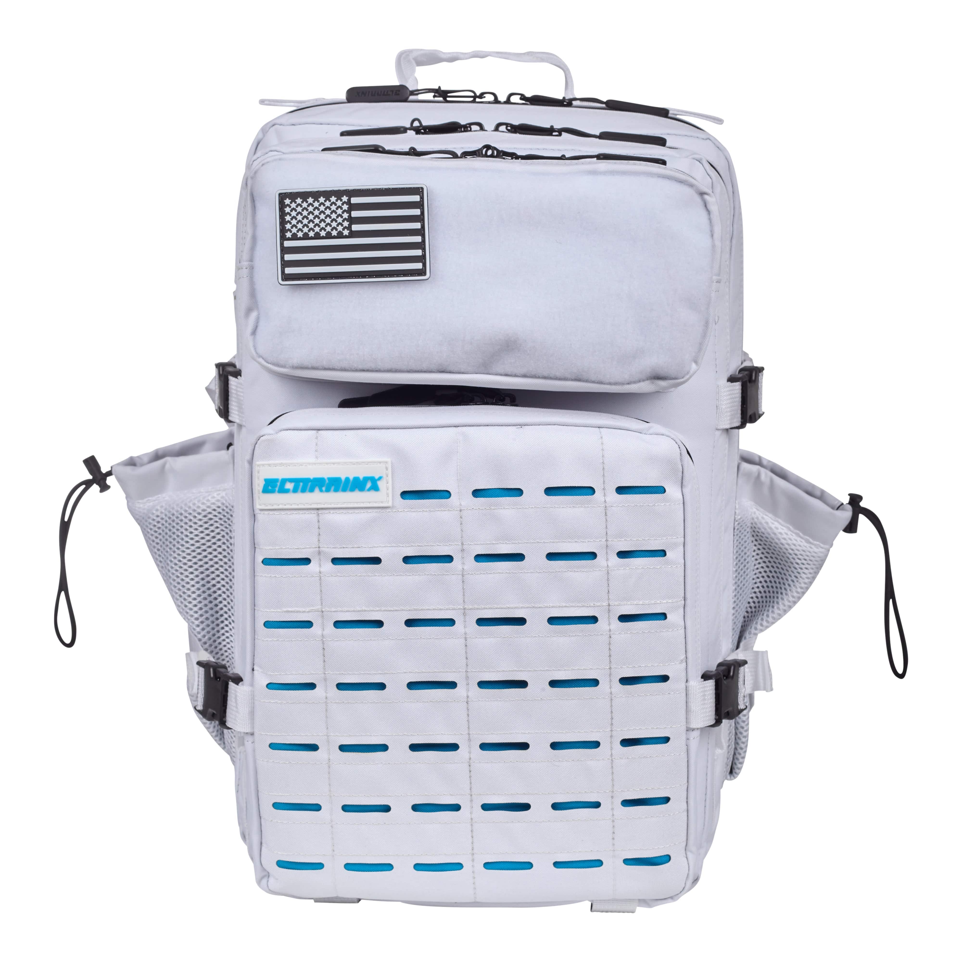 Mochila Táctica V2 45L All in Blanco y Azul - Elitex Training