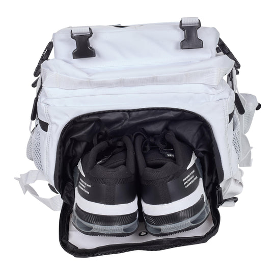 Mochila Táctica V2 45L All in Blanco y Azul - Elitex Training