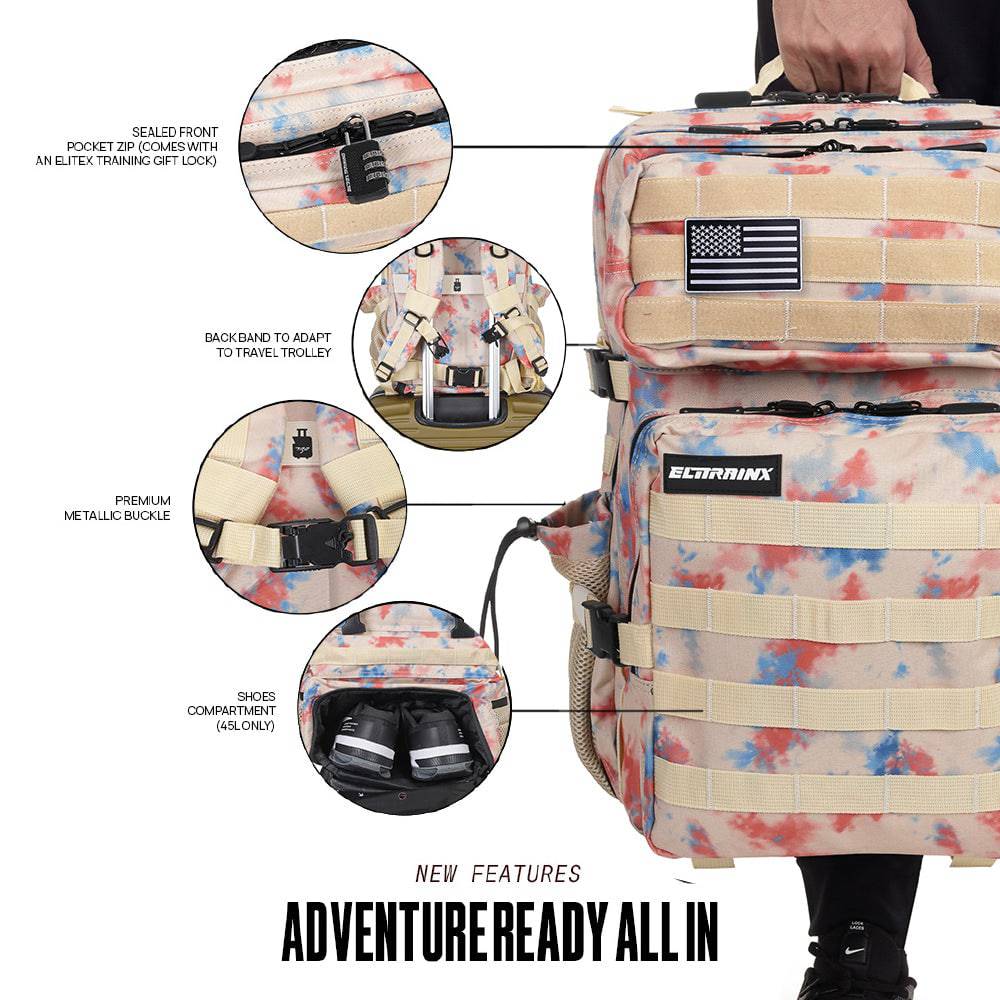 Mochila Táctica V1 45L All In Novo Nebula - Elitex Training