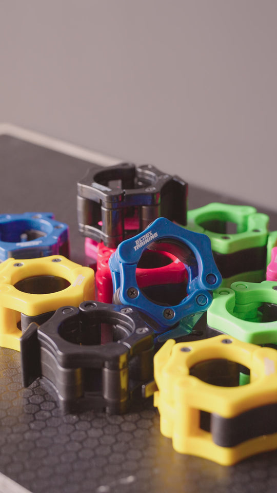 Różowe zaciski olimpijskie do drążka