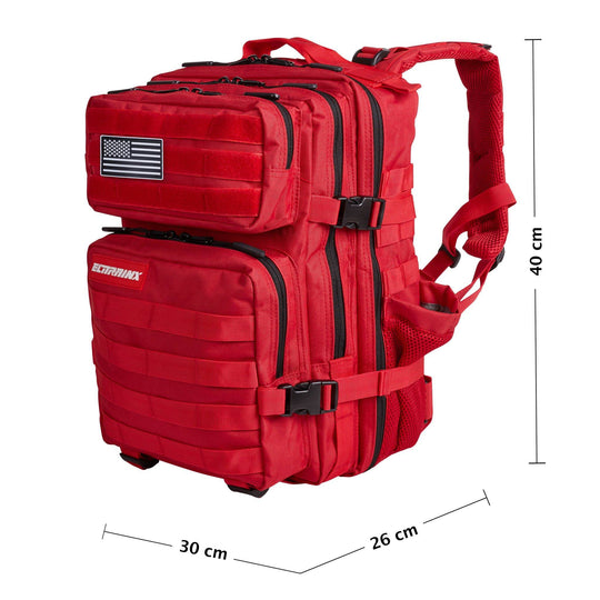 Mochila Táctica 25L All In Rojo - Elitex Training