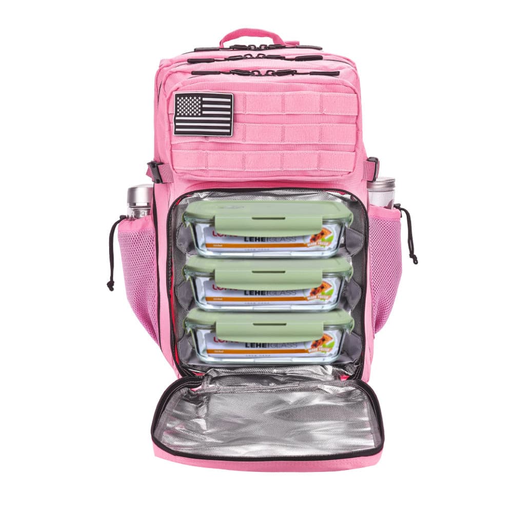 45L Tactical Backpack with food compartment Pink