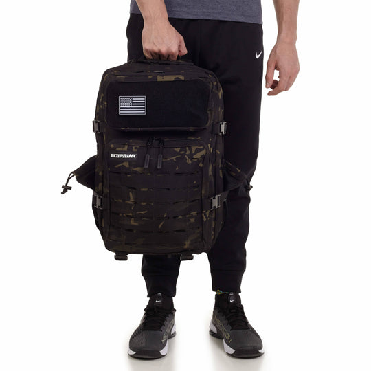 Mochila Táctica V2 45L All In Negro Camuflaje - Elitex Training