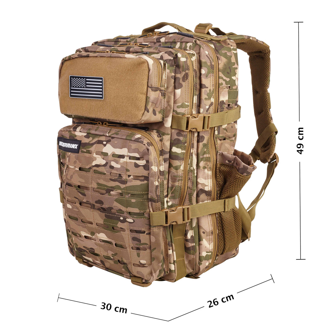 Mochila Táctica V2 45L All In Camuflaje Militar - Elitex Training
