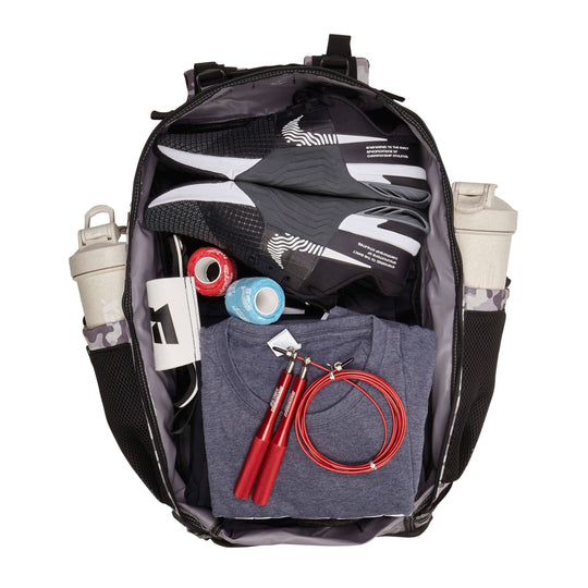 Mochila Táctica V2 45L All In Blanco y Negro Camuflaje - Elitex Training