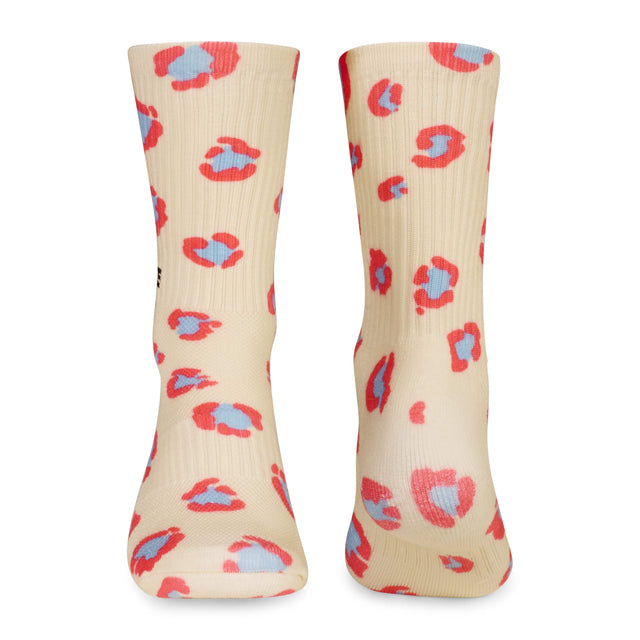 Performance Socks Leopard Cream