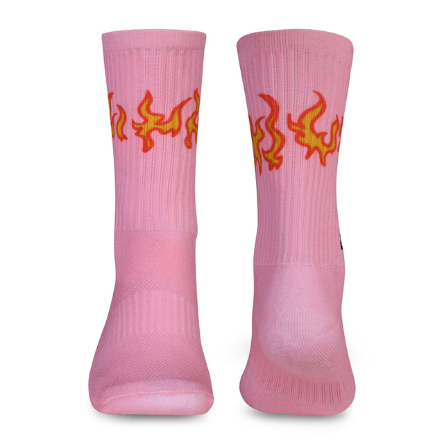 Performance Pink Fire Socks