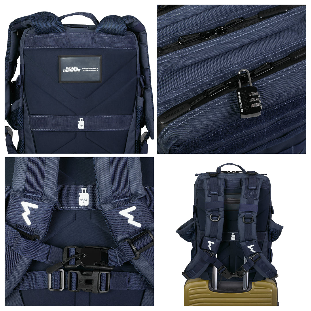 Mochila Táctica 25L All In Azul - Elitex Training