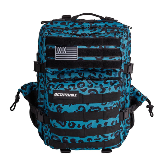 Mochila Táctica 25L Leopardo Azul - Elitex Training