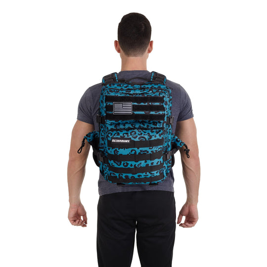 Mochila Táctica 25L Leopardo Azul - Elitex Training