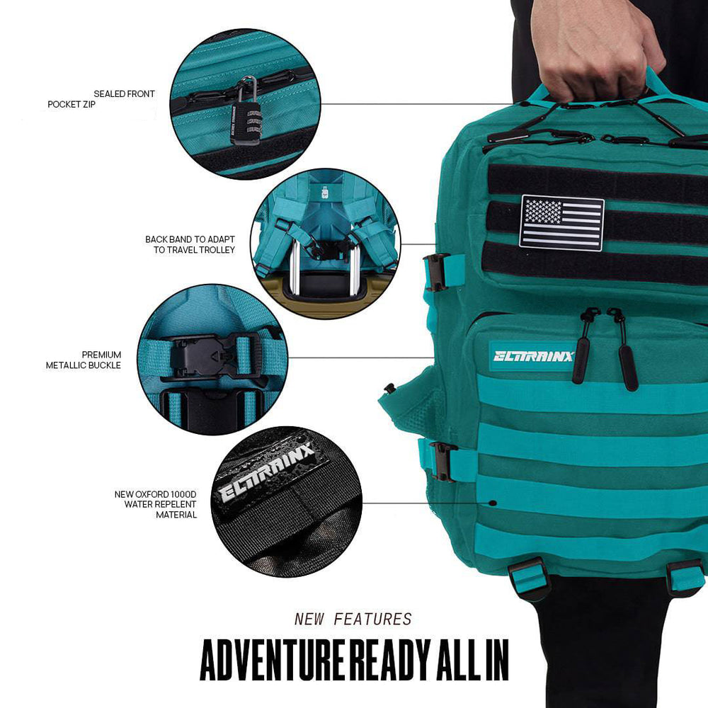 25L Tactical Backpack <tc>All In</tc> Turquoise