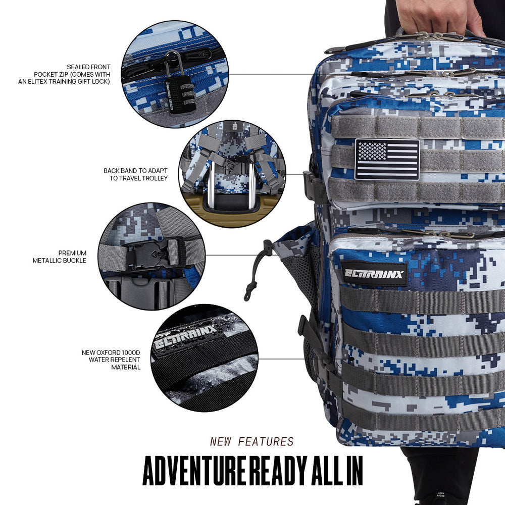 Mochila Táctica V1 45L All In Navi Digital - Elitex Training
