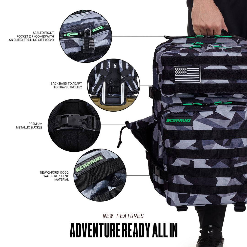 Mochila Táctica V1 45L All In HULK - Elitex Training