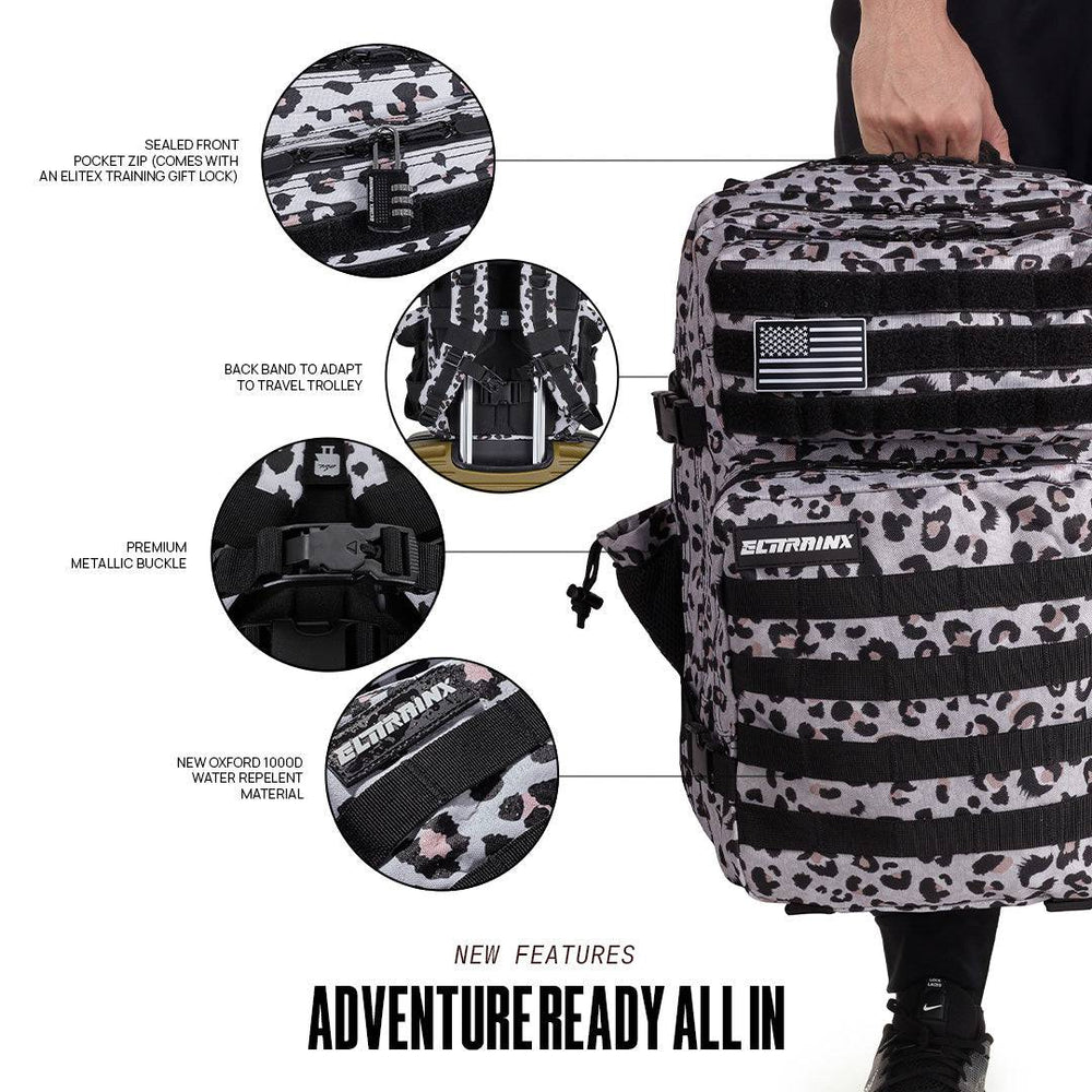 Mochila Táctica V1 45L All In Leopardo - Elitex Training