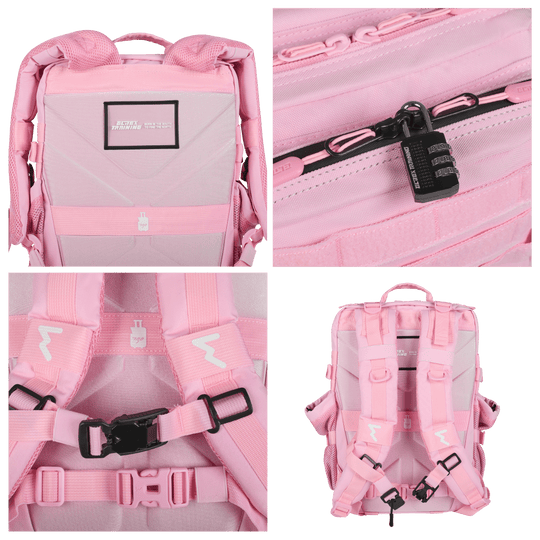 Mochila Táctica 25L All In Rosa Crema - Elitex Training