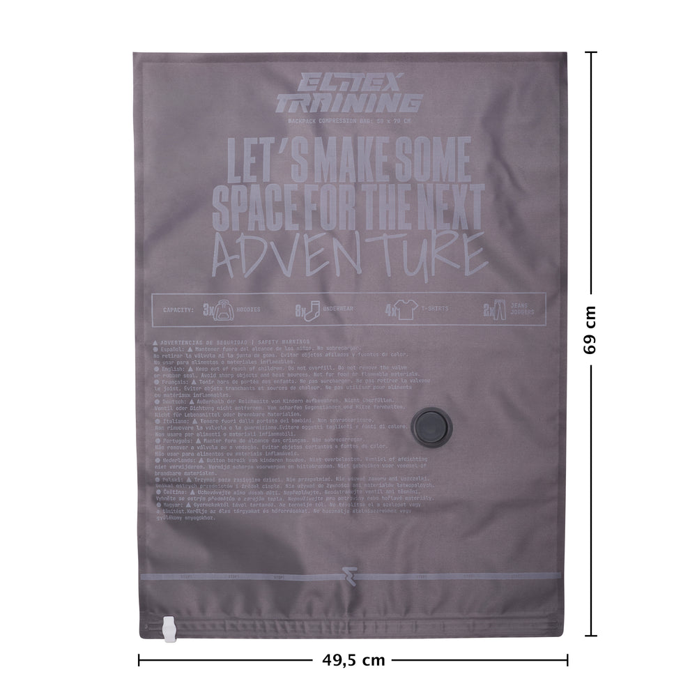 Sac de compression 50x70 cm avec compresseur | Pack 2 unités