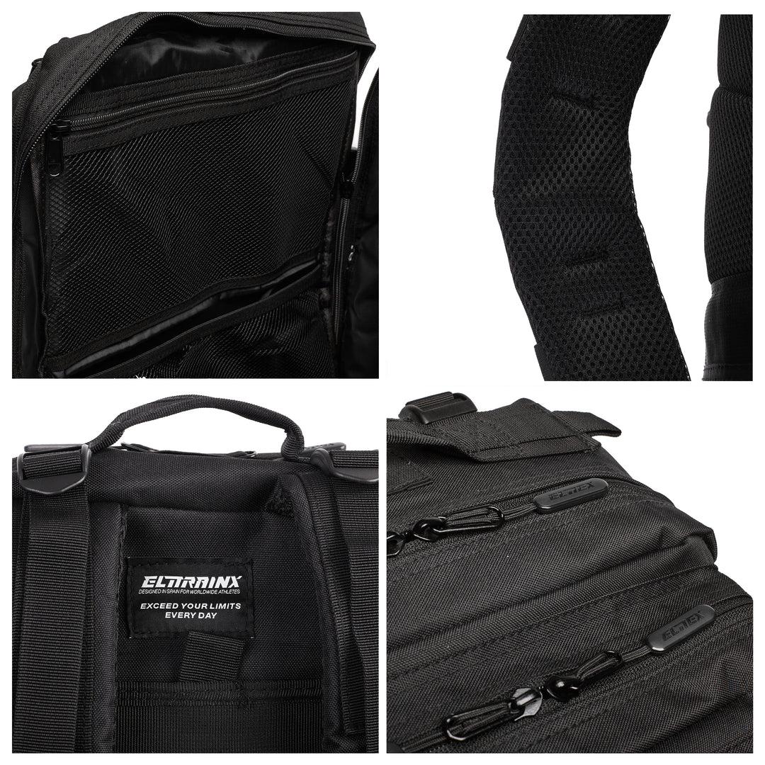 Mochila Táctica 25L Negro *PROMO* - Elitex Training