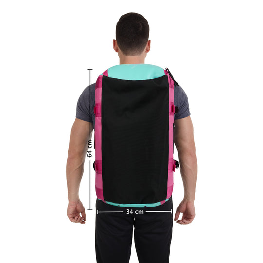 Mochila Duffel 40L Rosa Azul