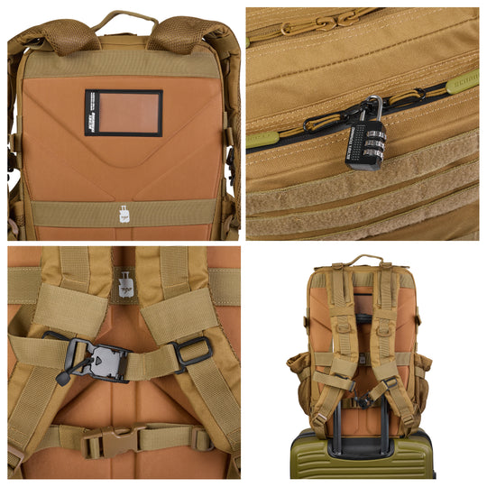 Sac à dos Tactique V1 45L Kaki