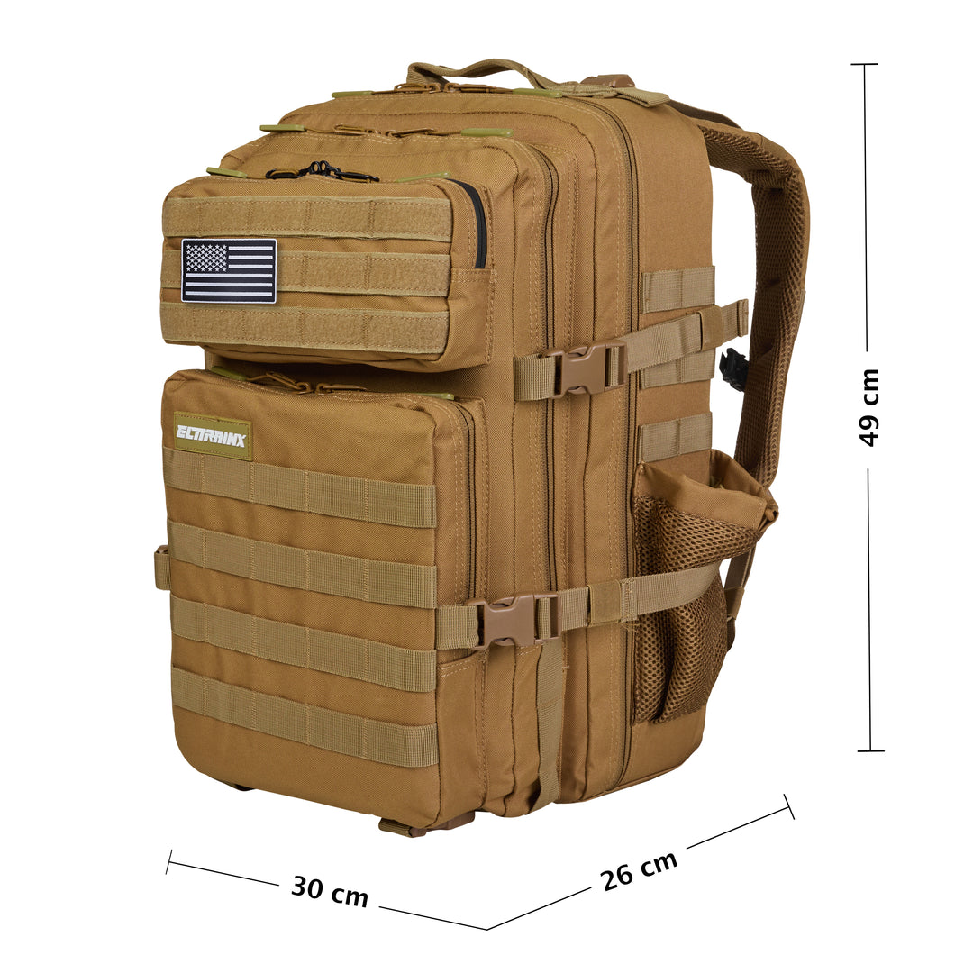 Sac à dos Tactique V1 45L Kaki