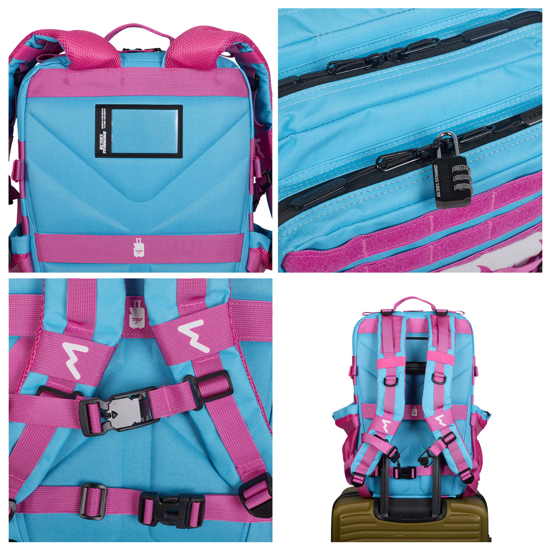 Mochila Táctica V1 45L All in Azul Fuego - Elitex Training