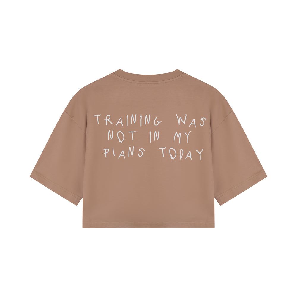 Oversized Dames T-shirt Training Was Niet in Mijn Plannen