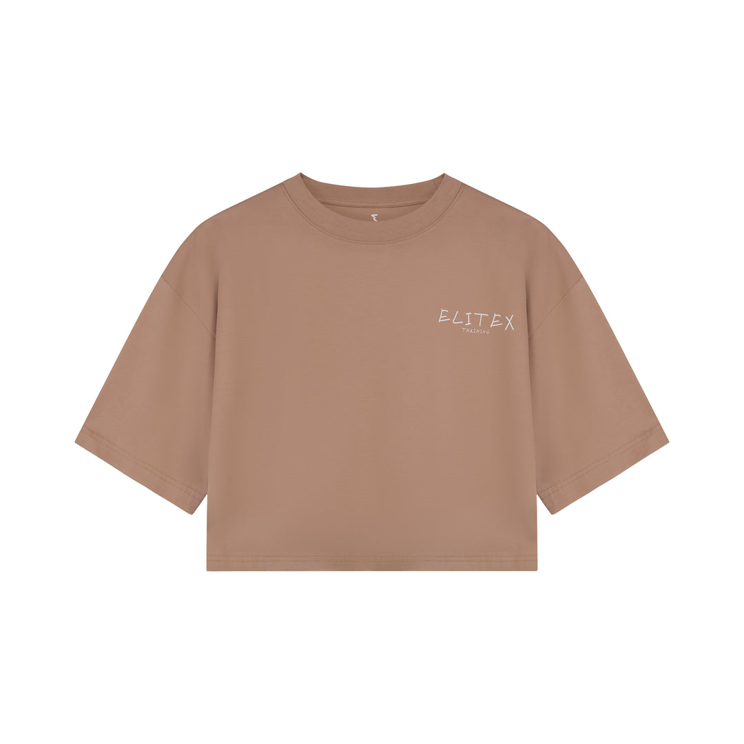 Camiseta Oversize Mujer Training Was Not on My Plans