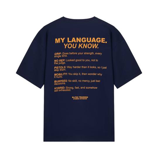 Camiseta Oversize My Language You Know