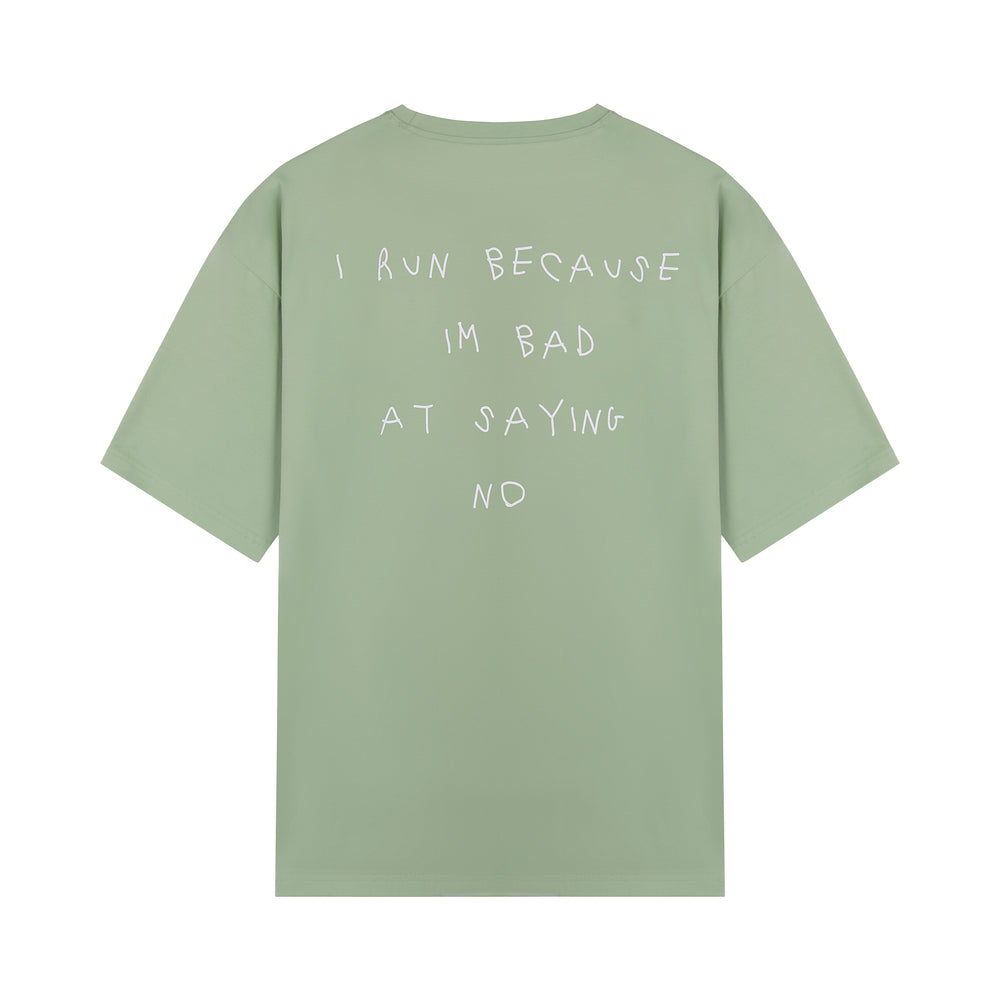 Oversized T-shirt I Run Because