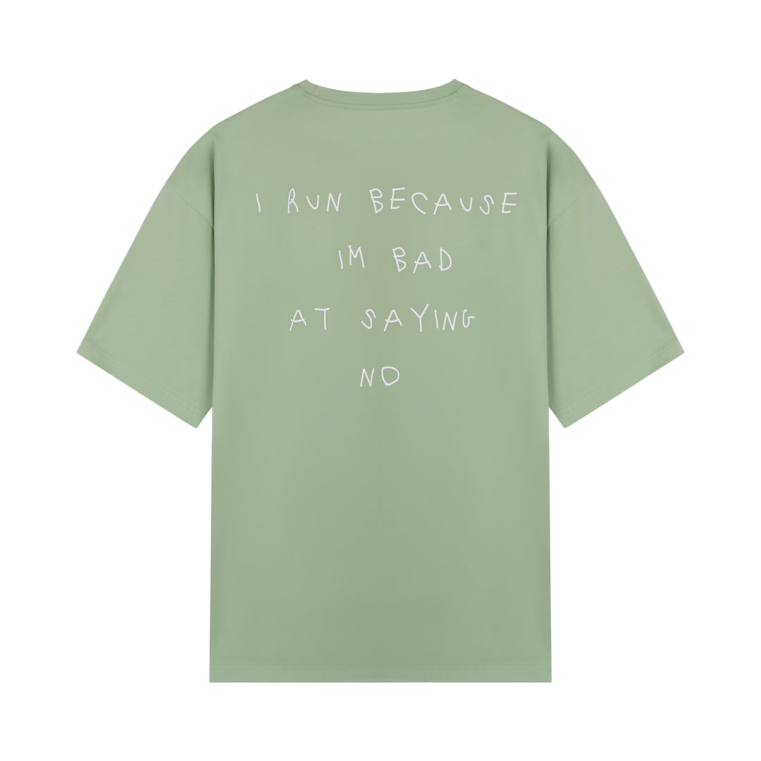Camiseta Oversize I Run Because
