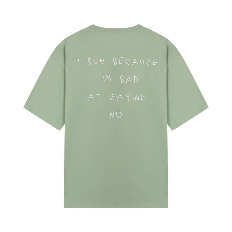 Oversized T-shirt I Run Because