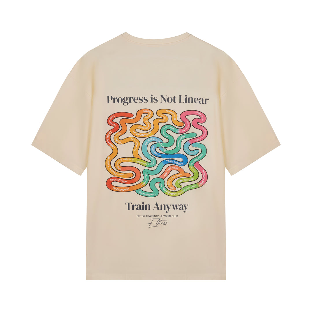 Camiseta Oversize Progress Is Not Linear