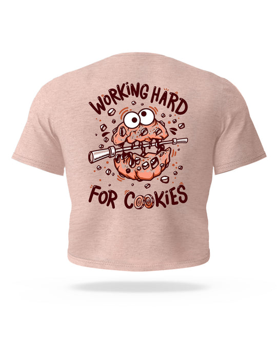 Camiseta Working Hard for Cookies - Mujer - Elitex Training
