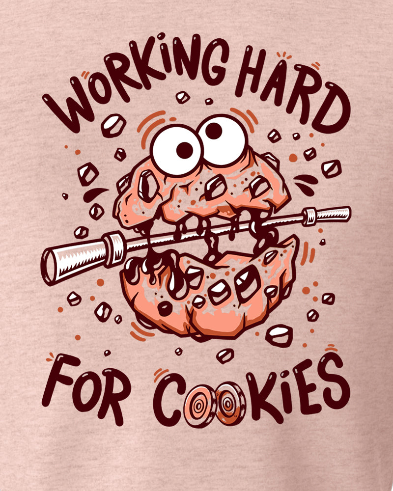 Camiseta Working Hard for Cookies - Mujer - Elitex Training