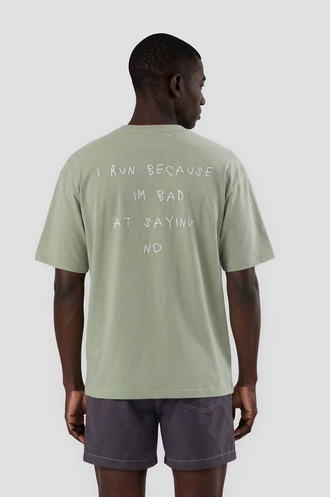 Camiseta Oversize I Run Because