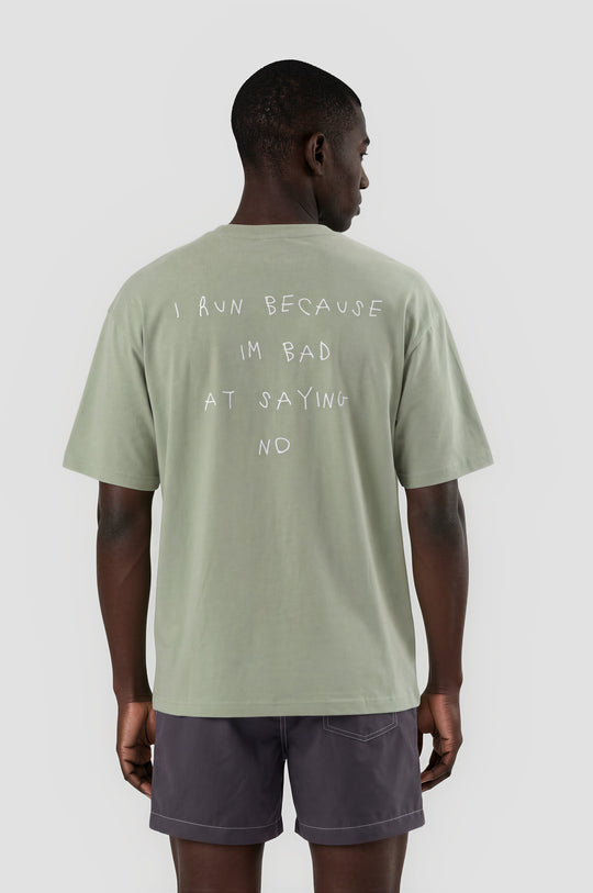 Camiseta Oversize I Run Because
