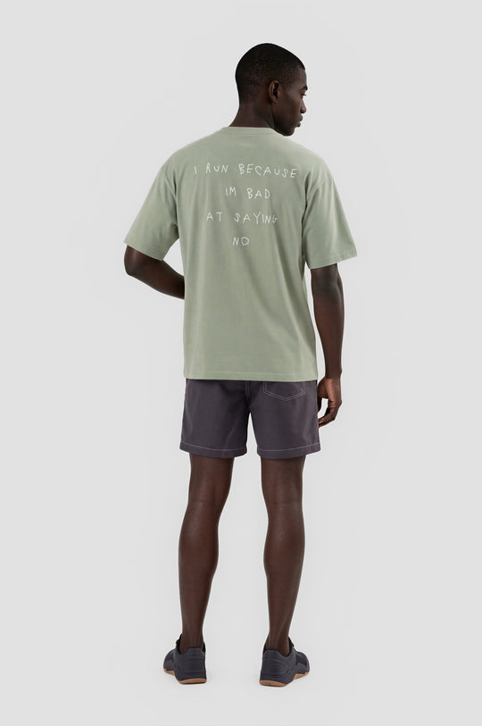 Camiseta Oversize I Run Because