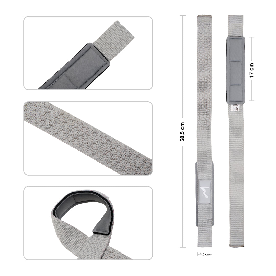 Straps de Halterofilia Gris - Elitex Training