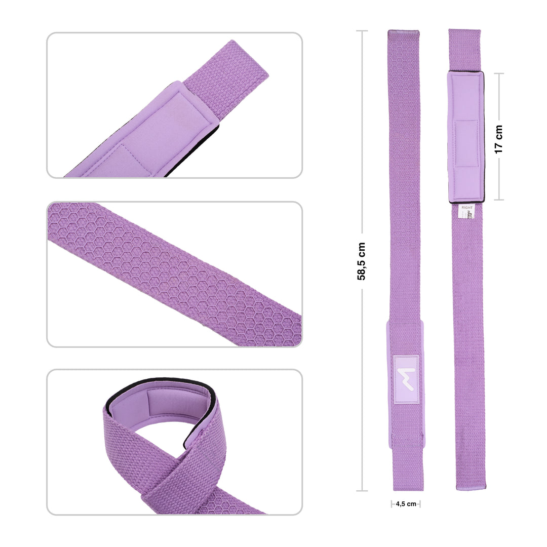 Straps de Halterofilia Lavanda - Elitex Training
