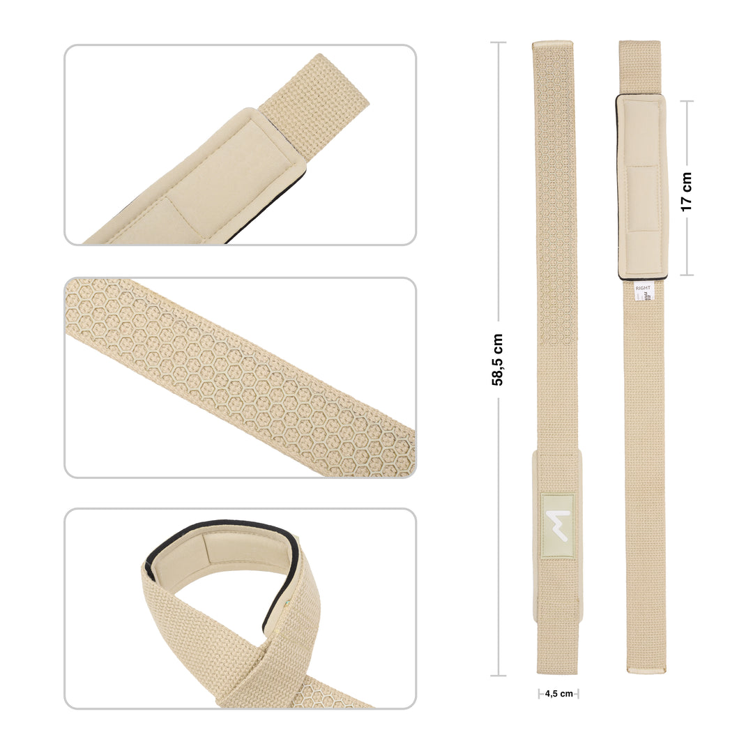 Straps de Halterofilia Cream - Elitex Training
