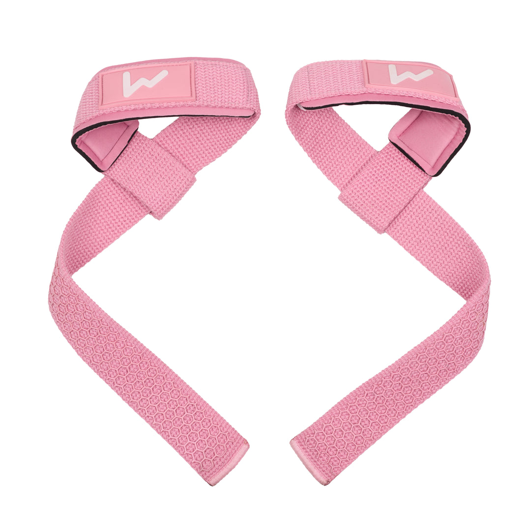Straps de Halterofilia Rosa Cream - Elitex Training